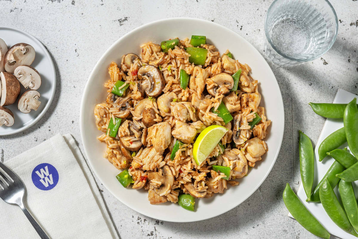 Chicken and Bacon Fried Rice