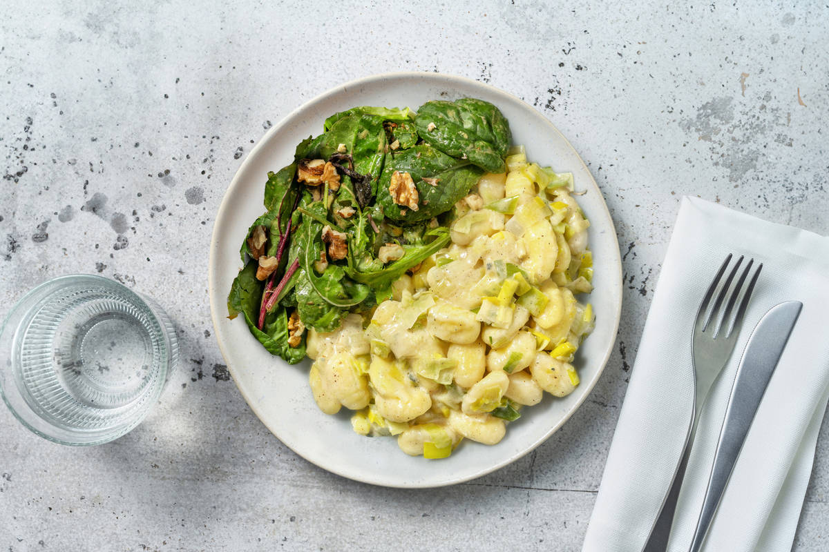 Gnocchi & sauce mascarpone au bleu