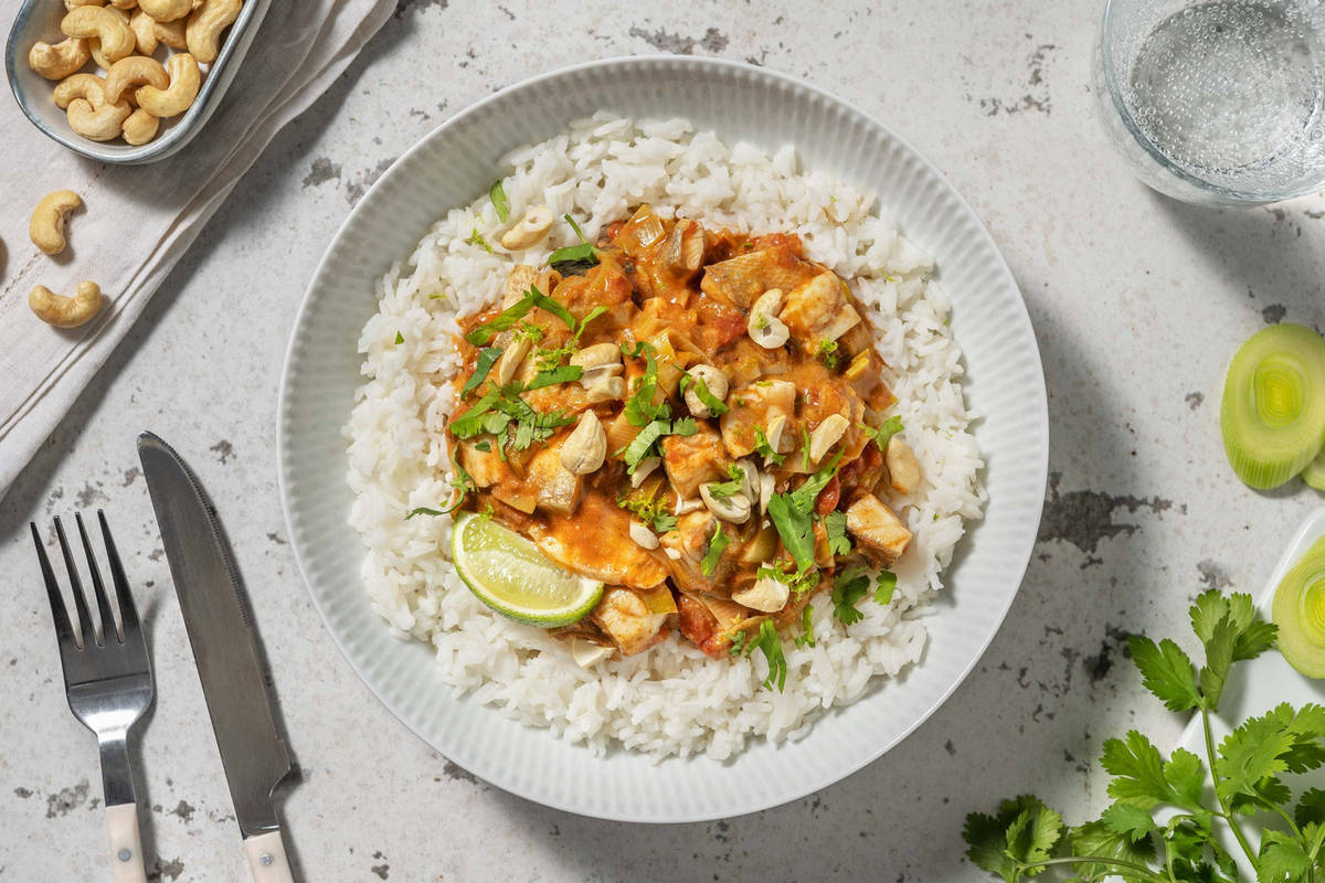 Lieu noir tikka masala & poireau