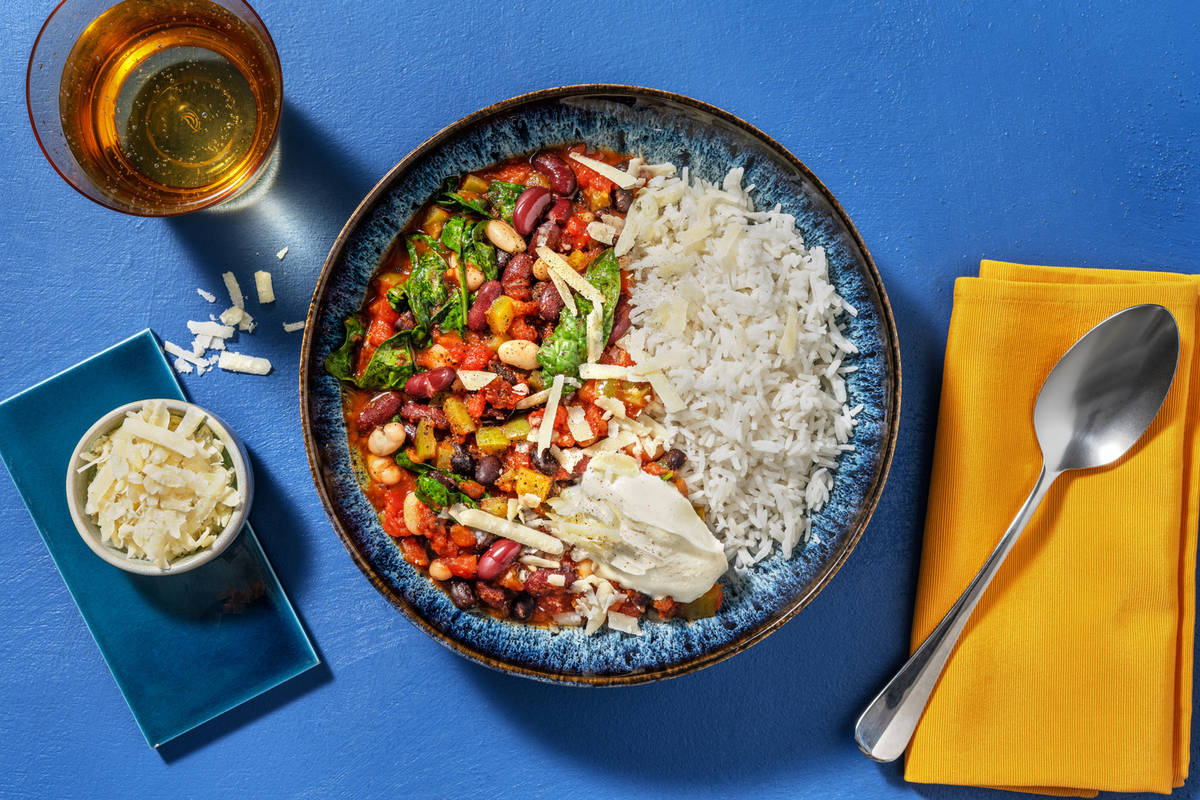 Speedy Veggie Beany Stew