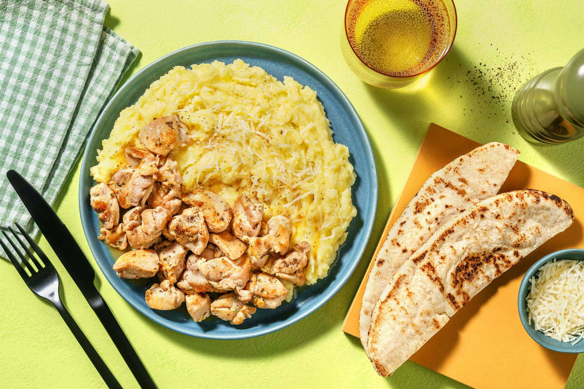 Bocconi di pollo al burro e rosmarino