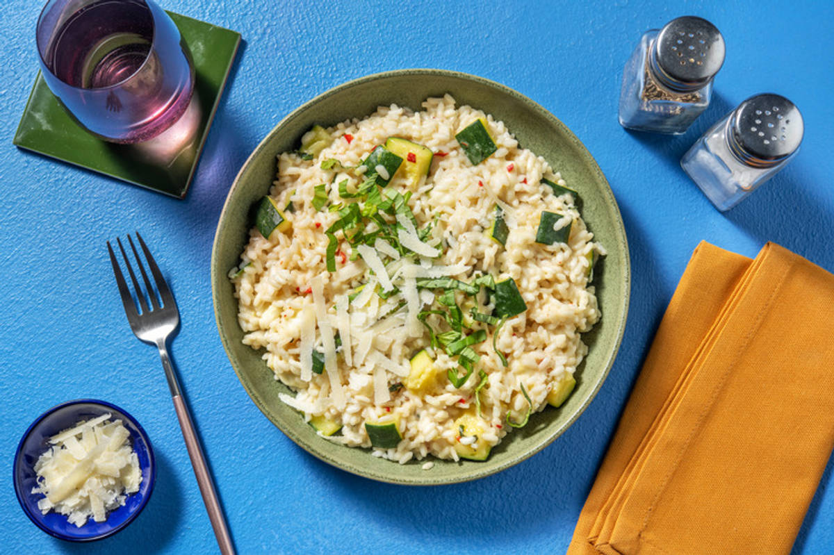 Spicy Courgette Risotto