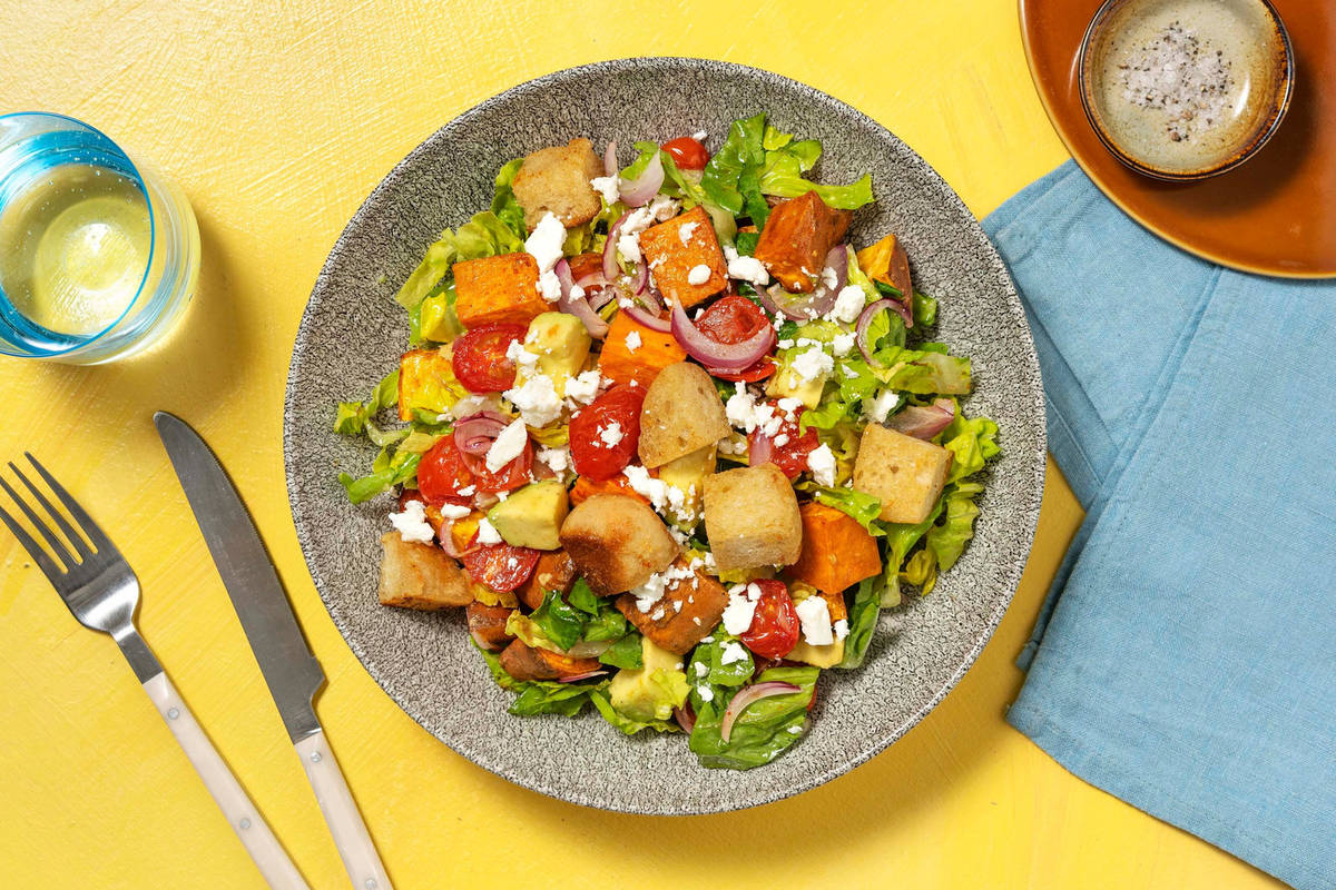 Mexican Style Roasted Sweet Potato Salad