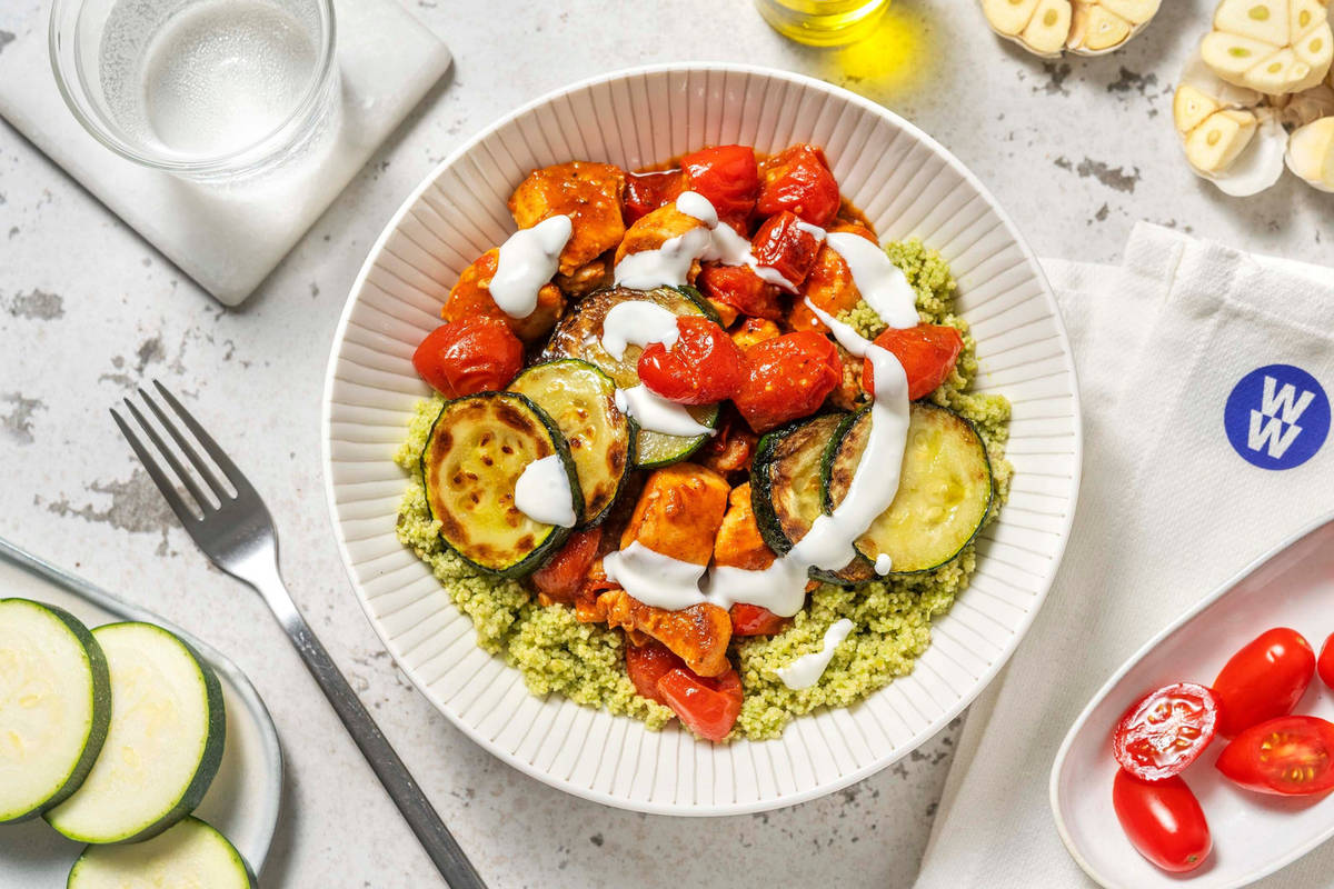 Za'atar Chicken and Zhoug Couscous