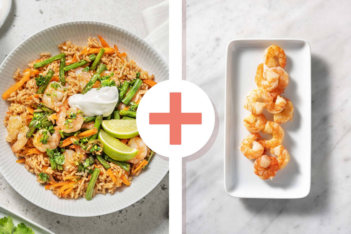 Korma Style Spiced Double Prawn Pilaf