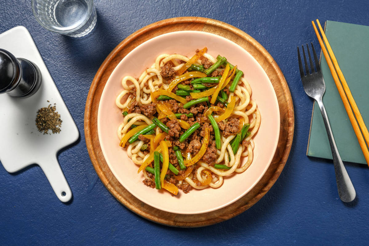 Garlic and Ginger Beef Noodles