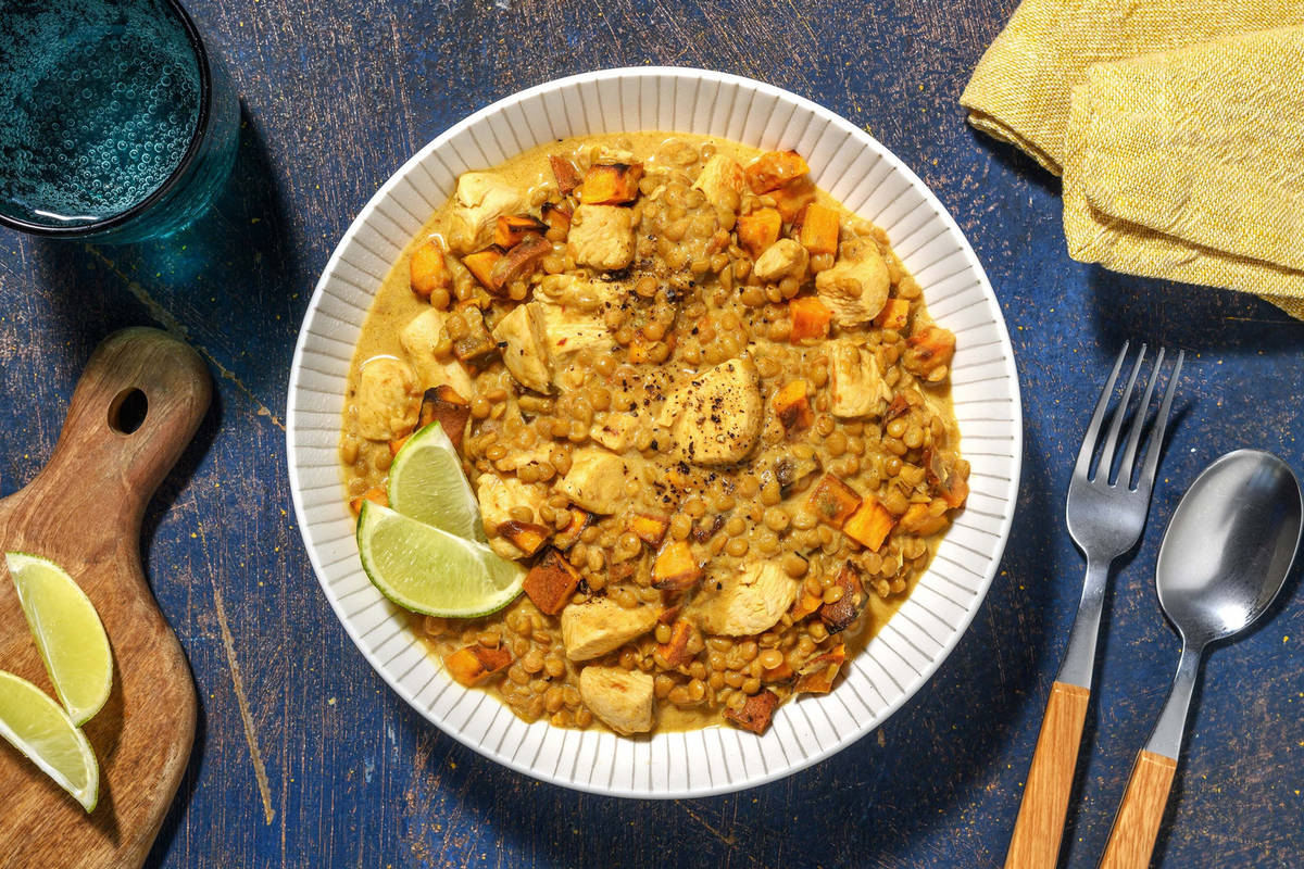 Creamy Spiced Chickpea and Chicken Curry