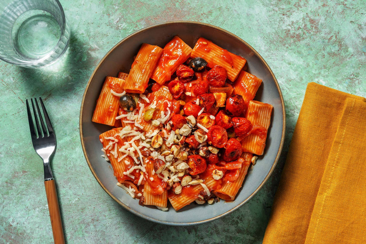 Rigatoni and Slow Roasted Tomatoes