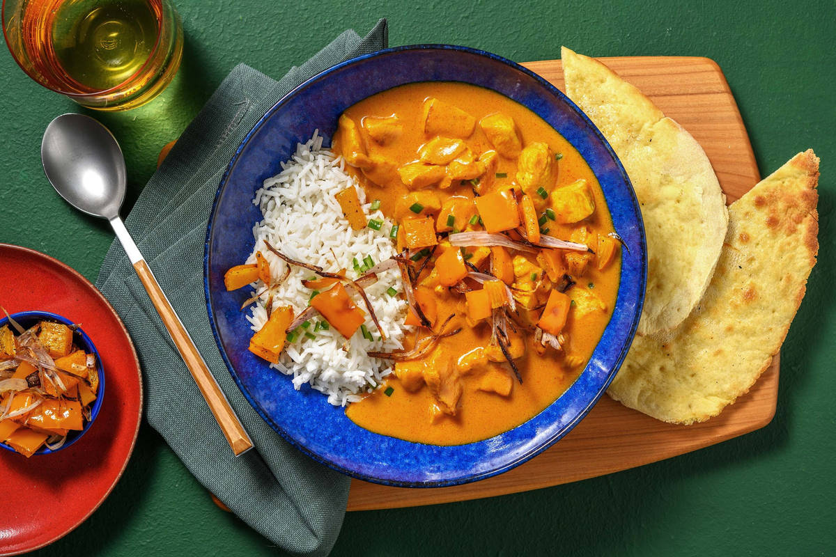 Ultimate Creamy Chicken Korma and Basmati Rice