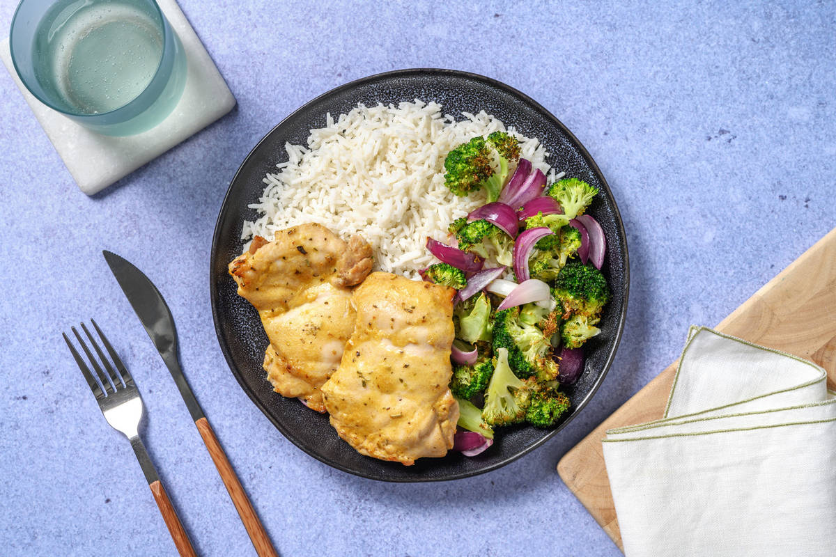 Pollo al limón con tomillo