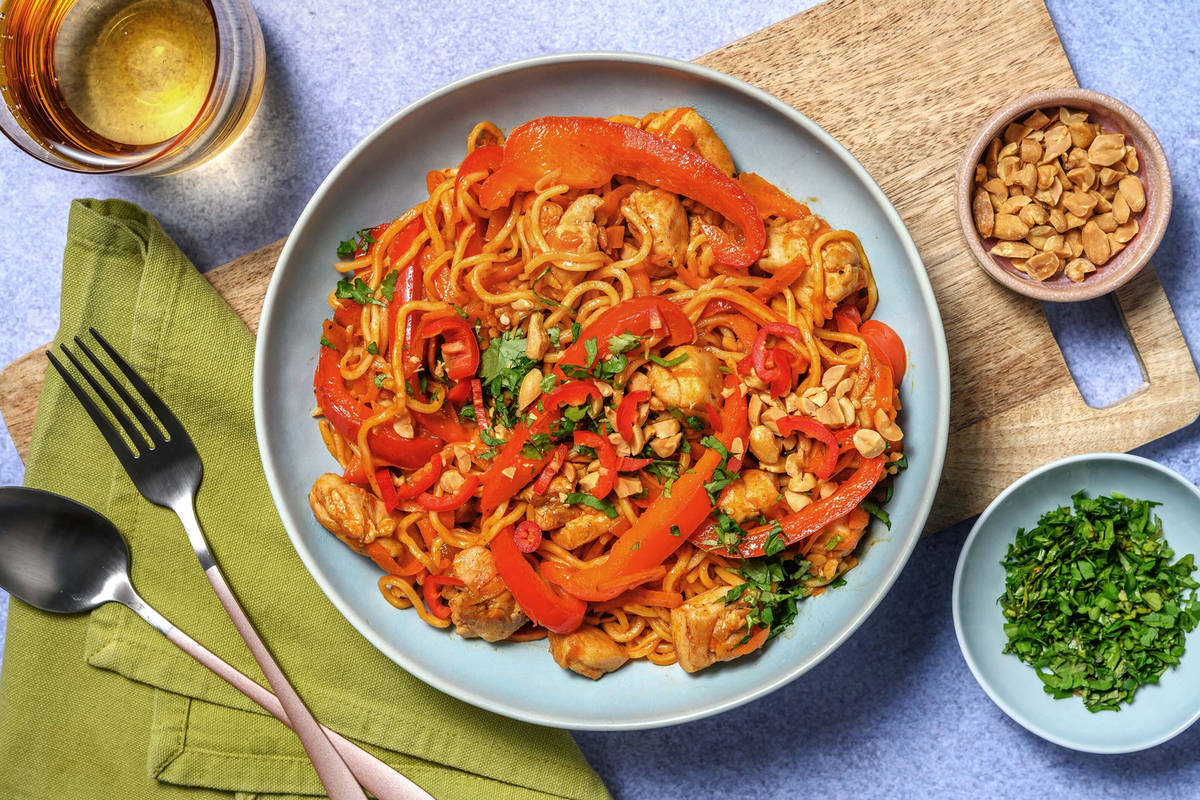 Sticky King Prawn Noodle Stir-Fry 