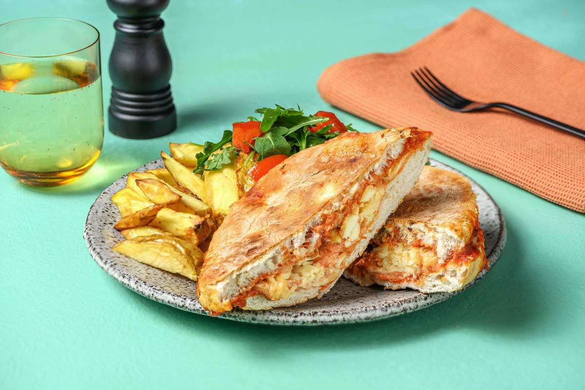 Two Cheese, Onion and Sun-Dried Tomato Panini