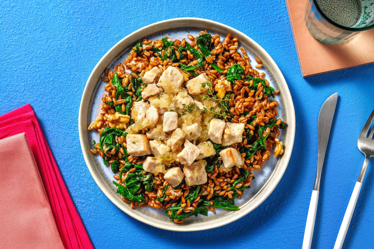 Lonza al burro e profumo di timo