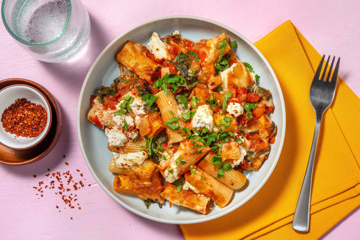 Ricotta & Italian Sausage Rigatoni Al Forno