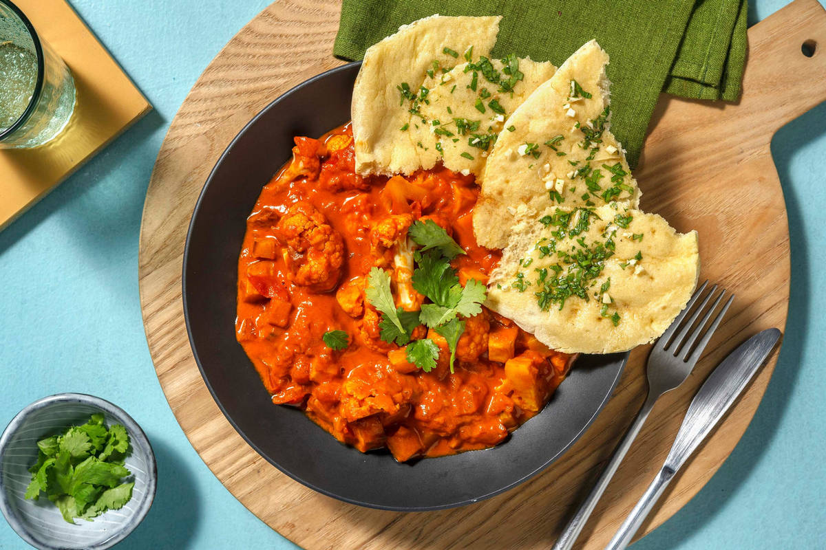 Krämig blomkåls- och potatiscurry