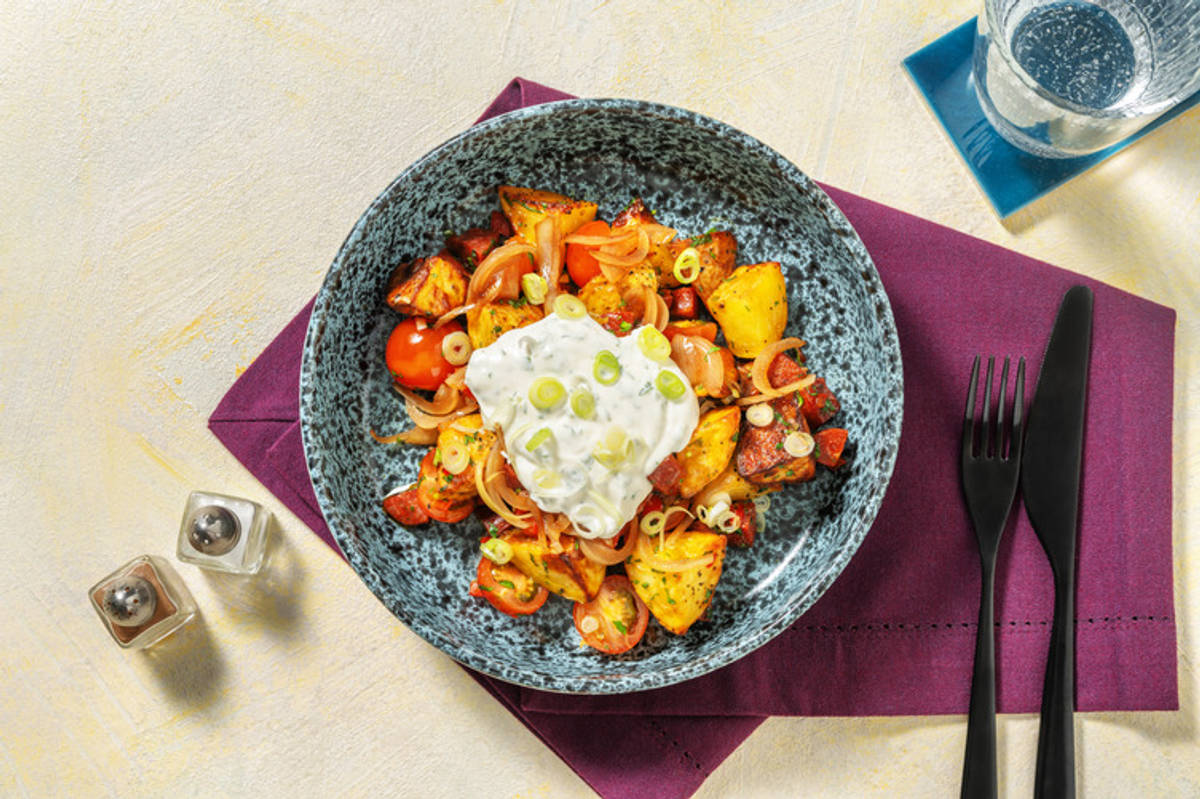 Double Chorizo and Potato Hash