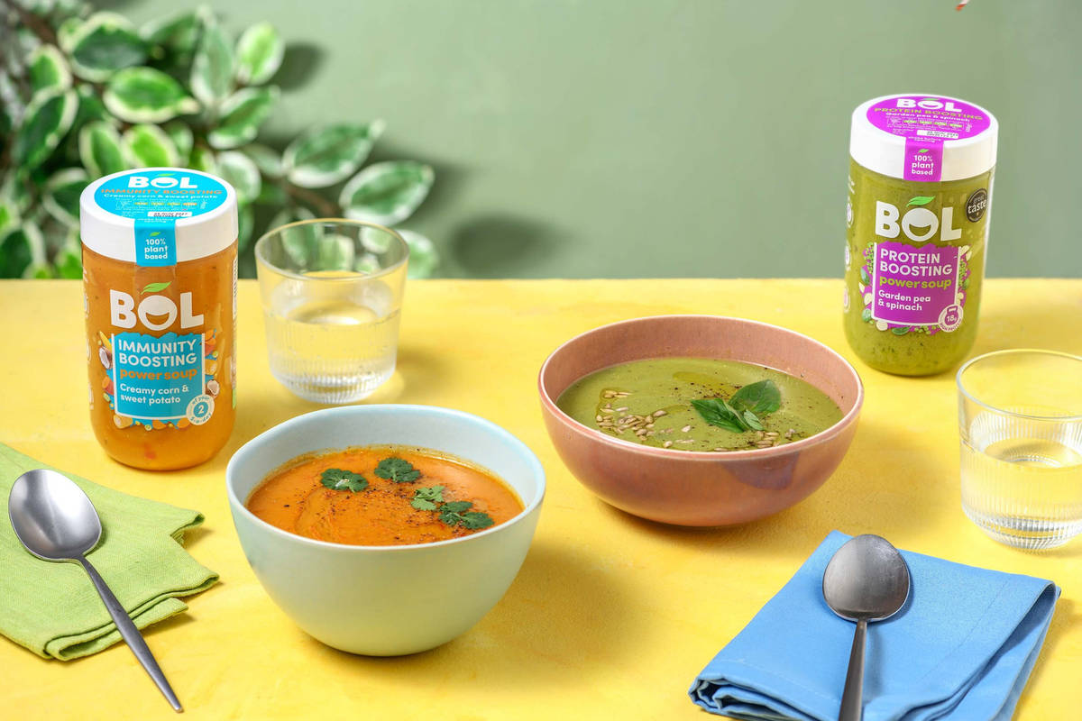 BOL Garden Pea & Spinach Power Soup and Creamy Corn & Sweet Potato Power Soup Variety Pack