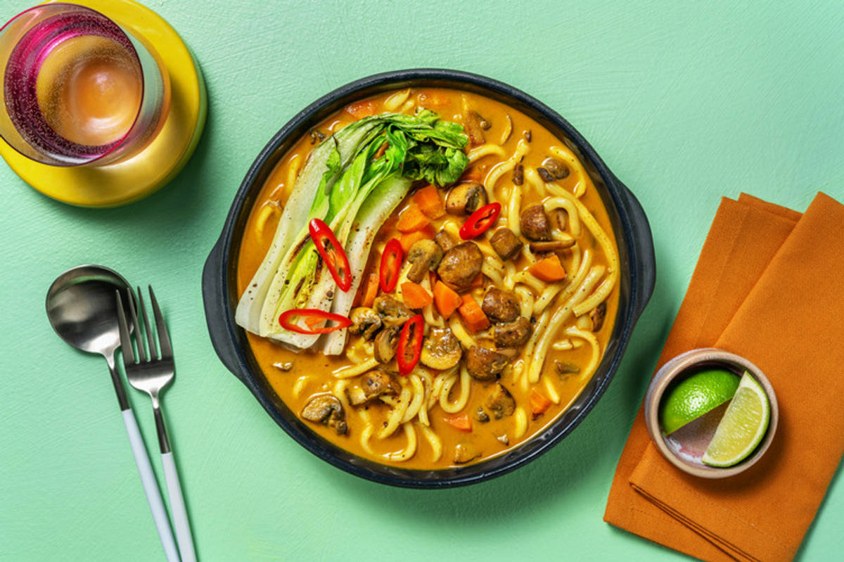 Curried Mushroom Noodles
