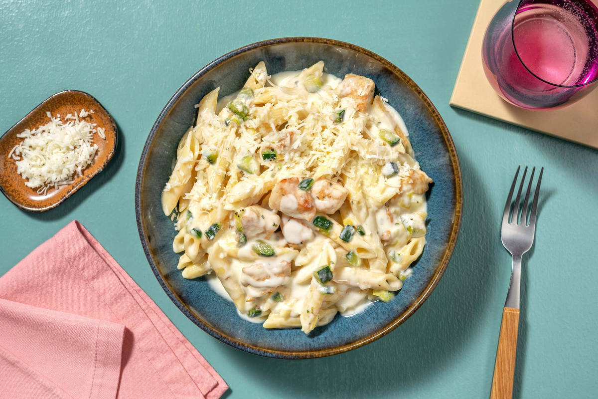 Eenpanspasta kip Alfredo