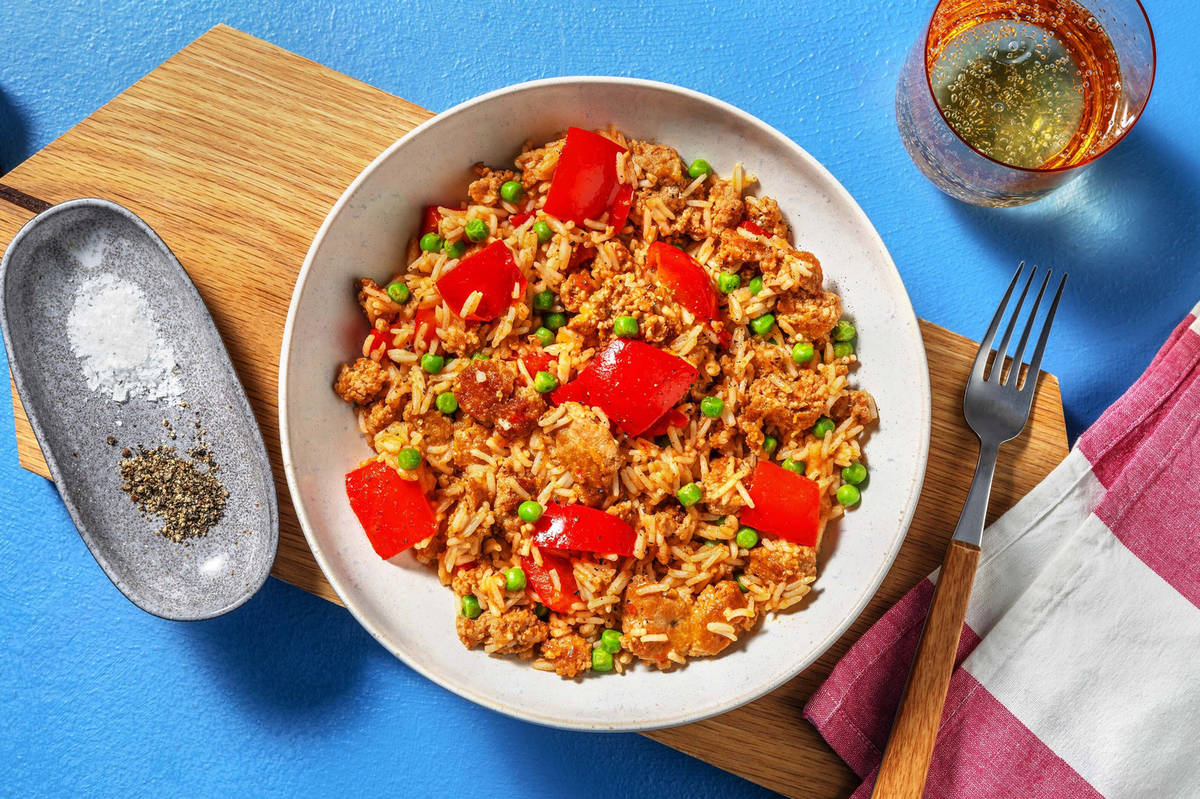 Chermoula Pork Pilaf