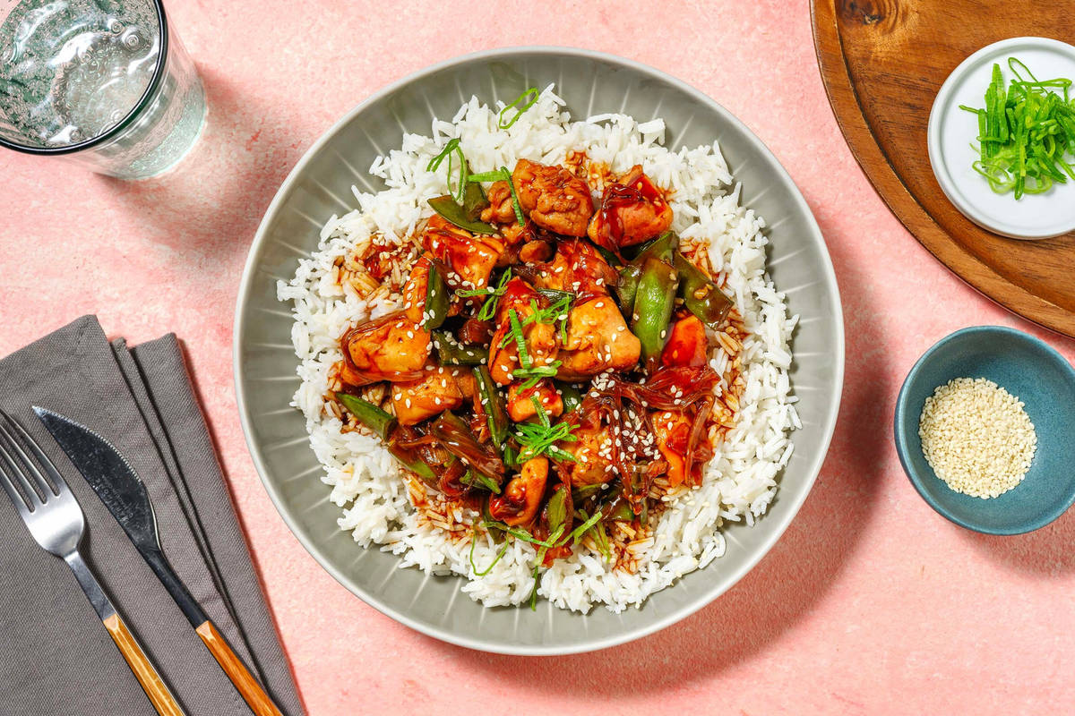 Sambal Teriyaki Chicken Breast Stir-Fry