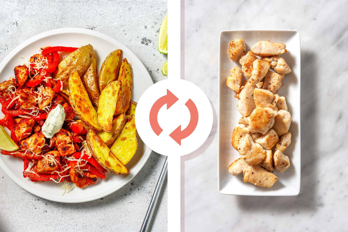 Fajita Diced Chicken Breast Loaded Wedges