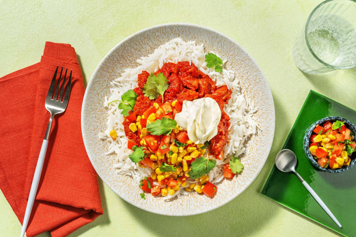 Mexicansk chorizo-burritobowl