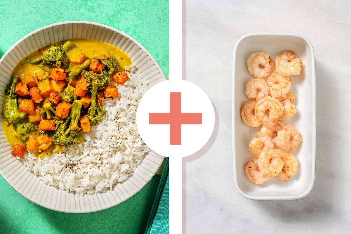 Butternut and King Prawn Korma Style Curry