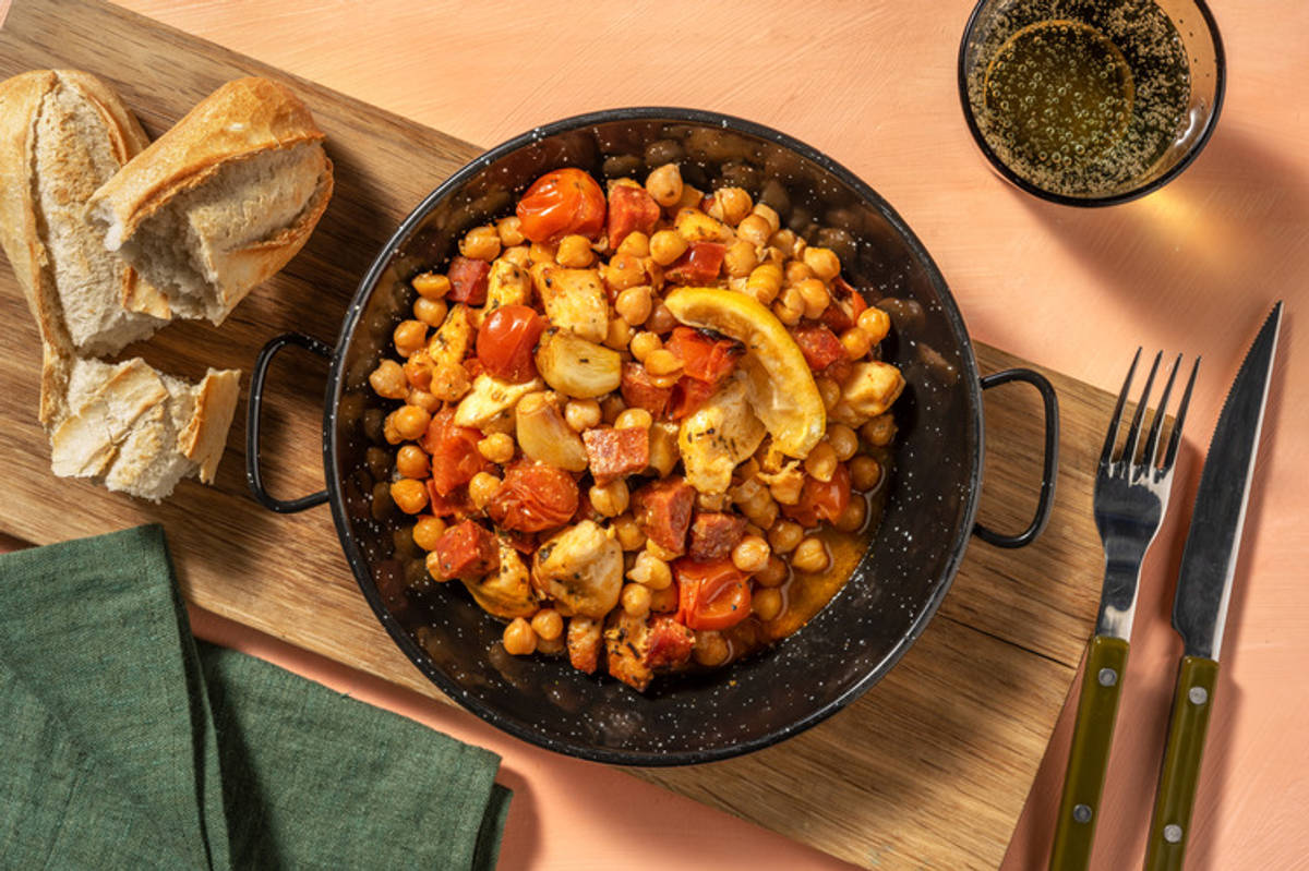 Iberian Baked Chicken and Chorizo