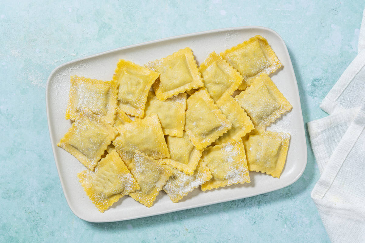Ravioli aux girolles persillées