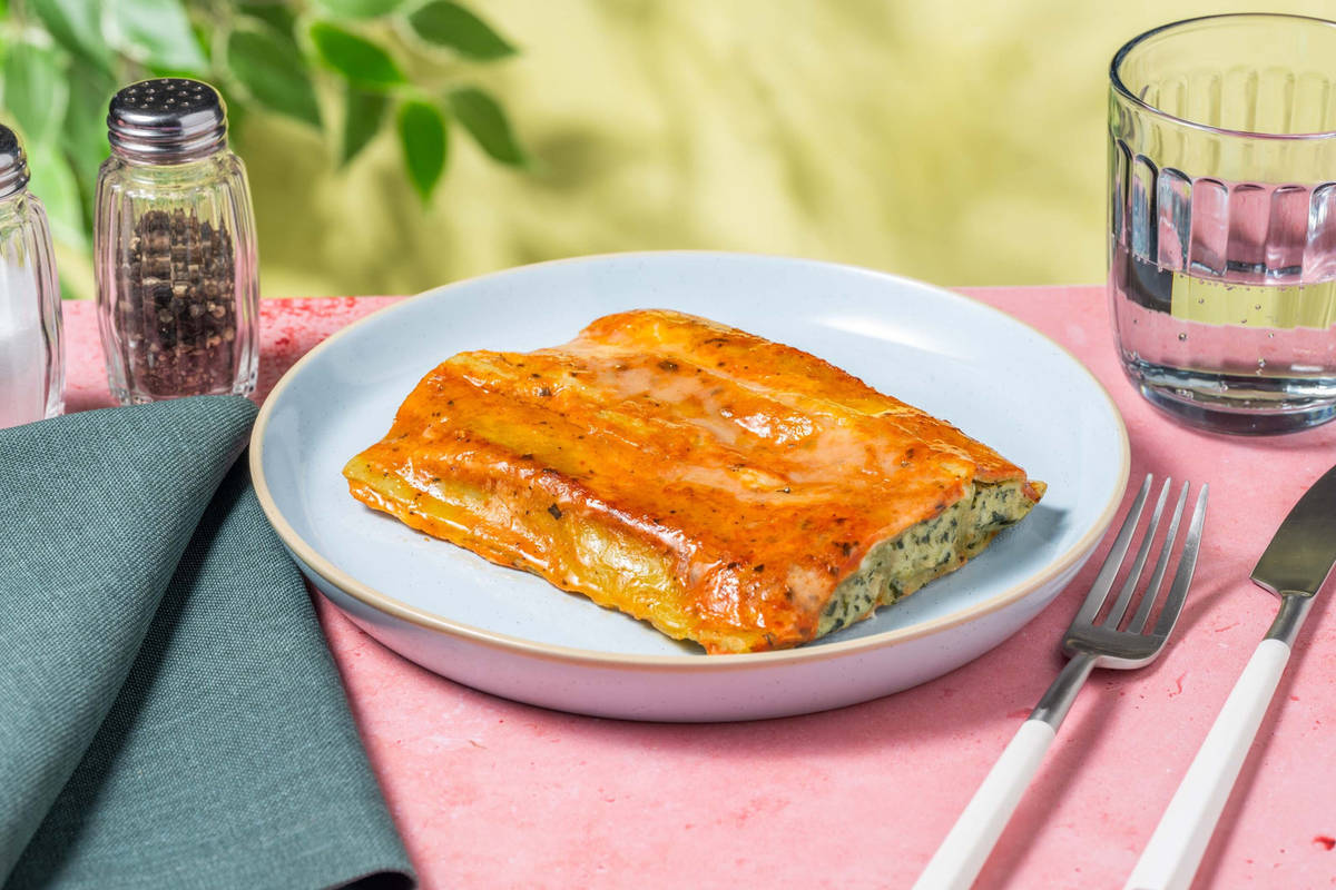Cannelloni con ricotta e spinaci