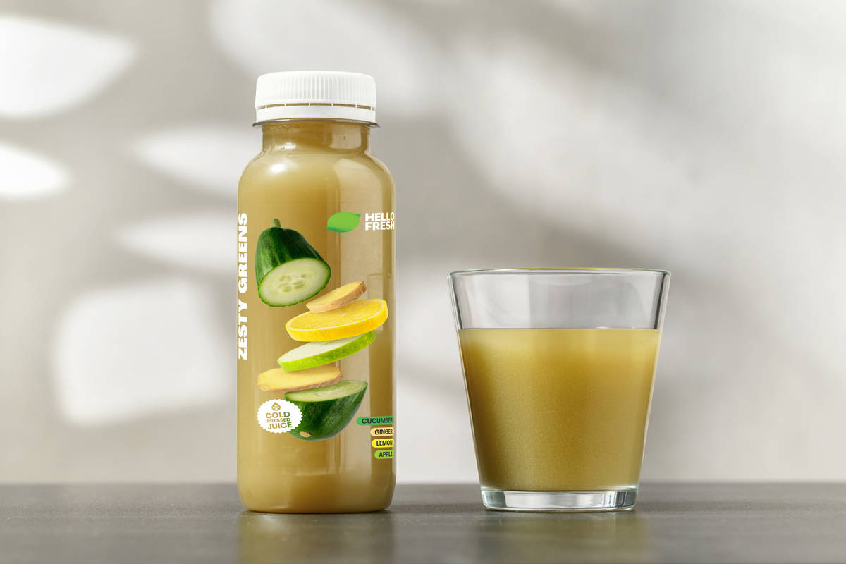 Jus Zesty Greens pressé à froid