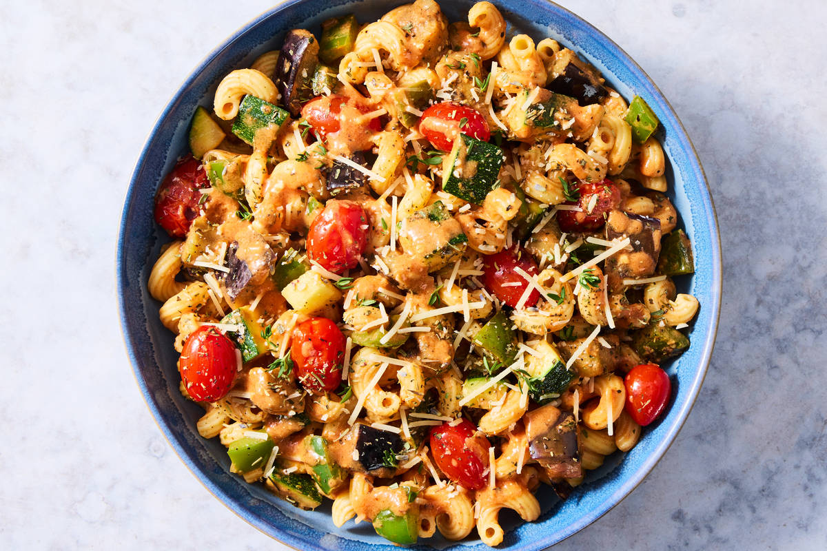 Tomato & Eggplant Ratatouille Pasta