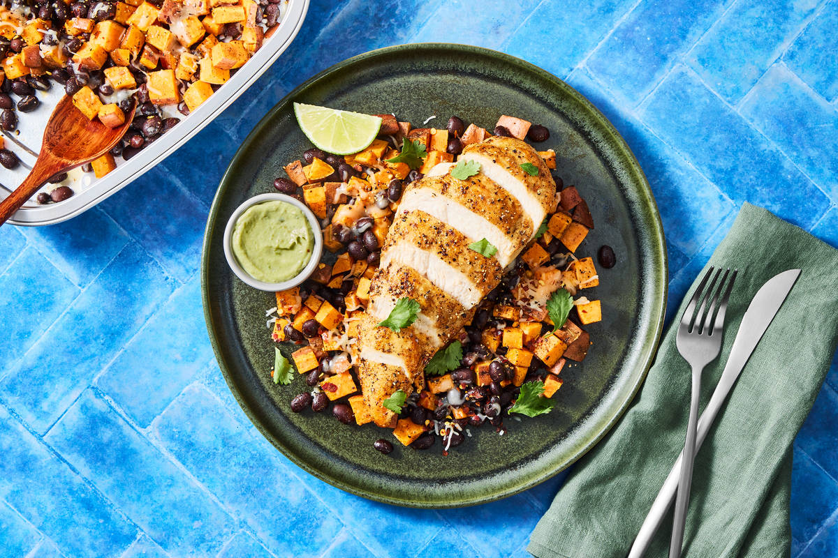 Prep & Bake Chicken with Avocado Crema