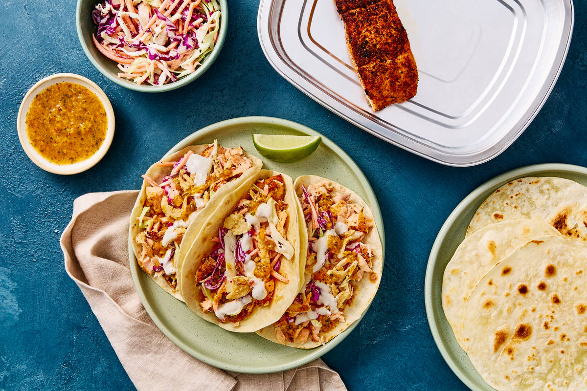 Prep & Bake Tex-Mex Salmon Tacos