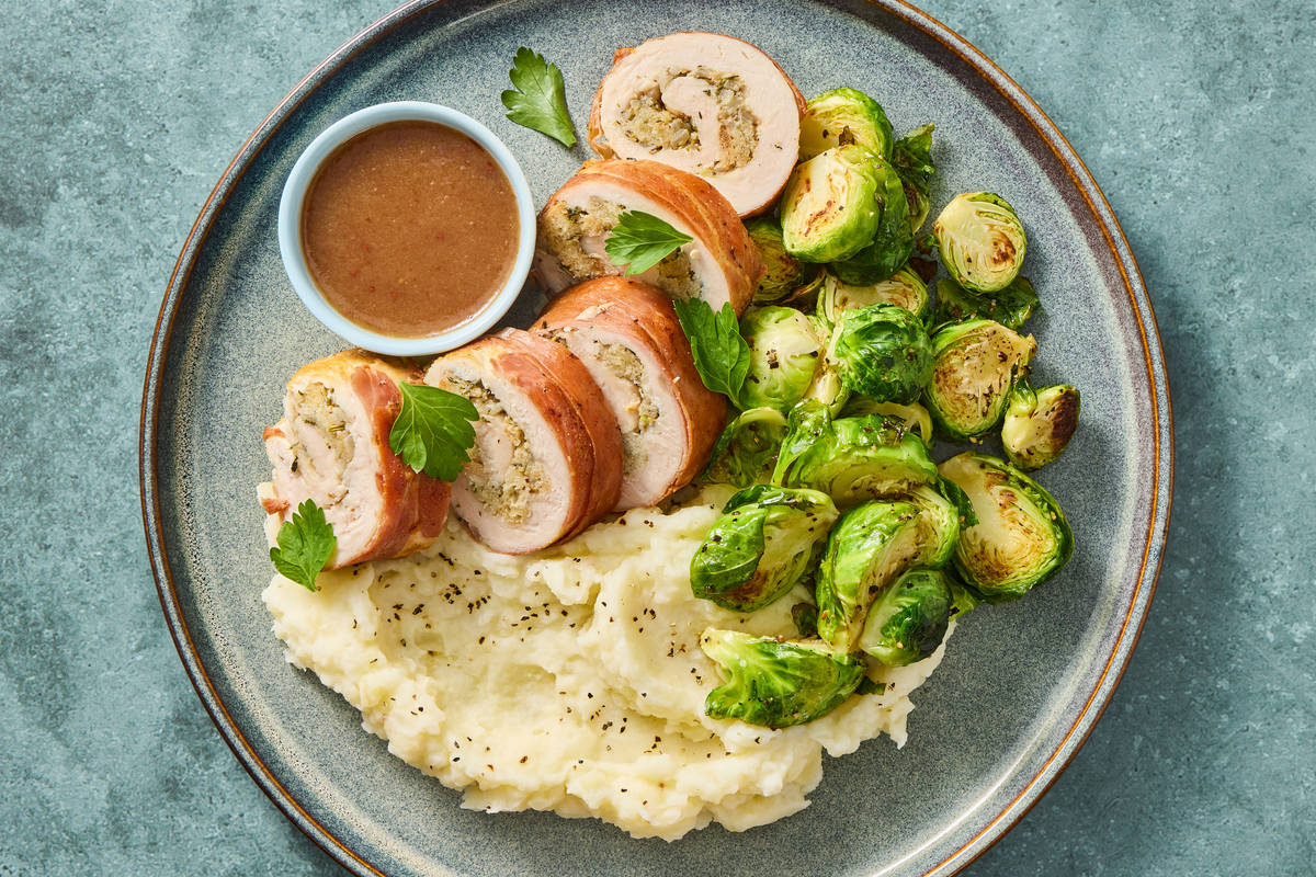 Prosciutto-Wrapped Herb-Stuffed Chicken