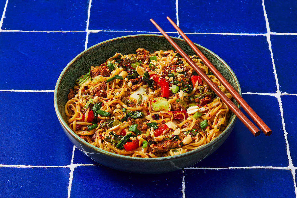 Miso-Ginger Turkey Ramen Stir-Fry