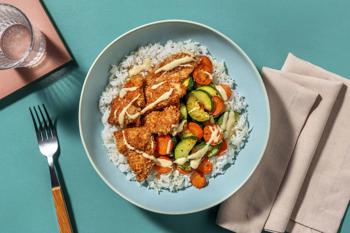 Poulet pané aux épices du Moyen-Orient