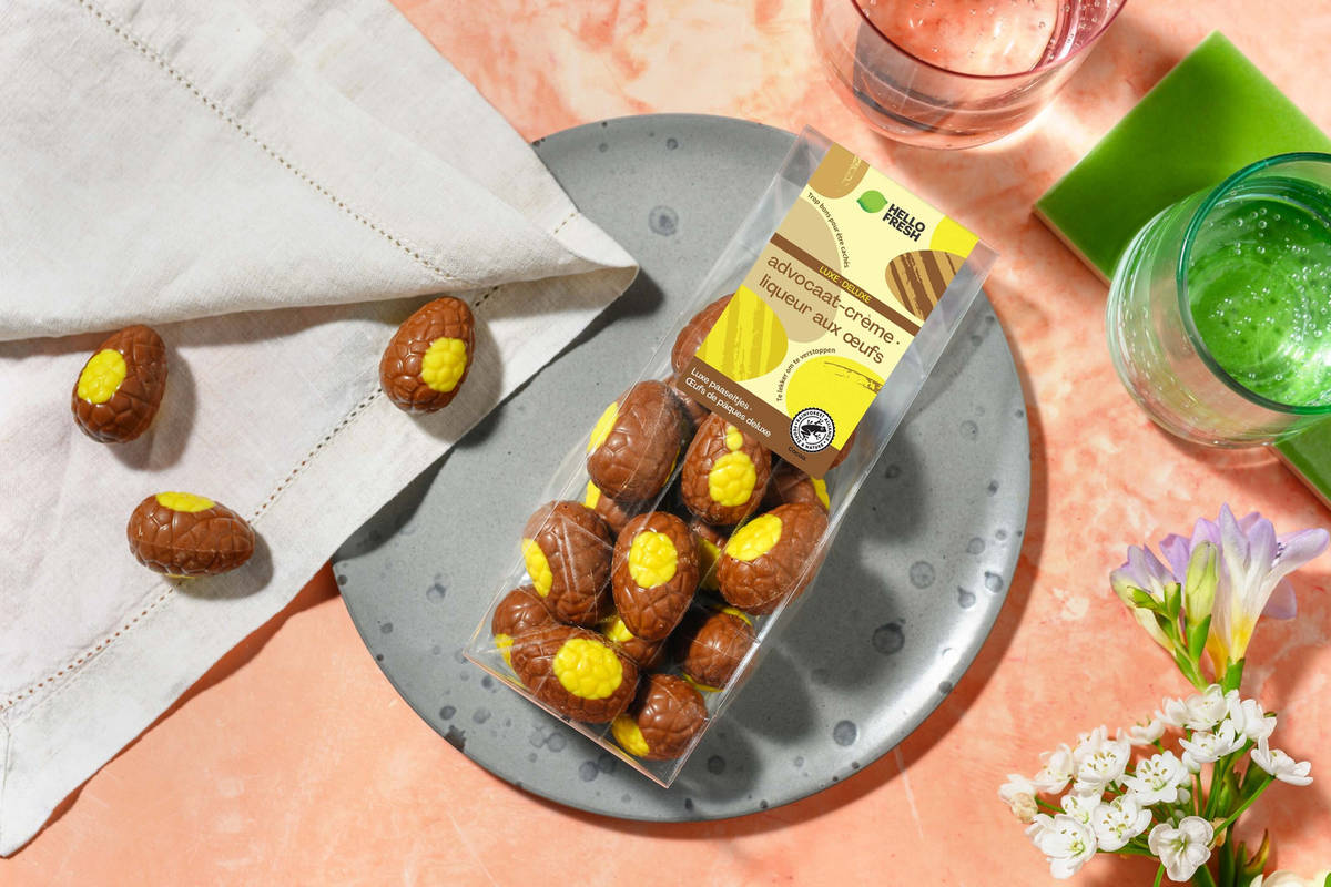 Œufs de Pâques gourmands au chocolat au lait & liqueur aux œufs