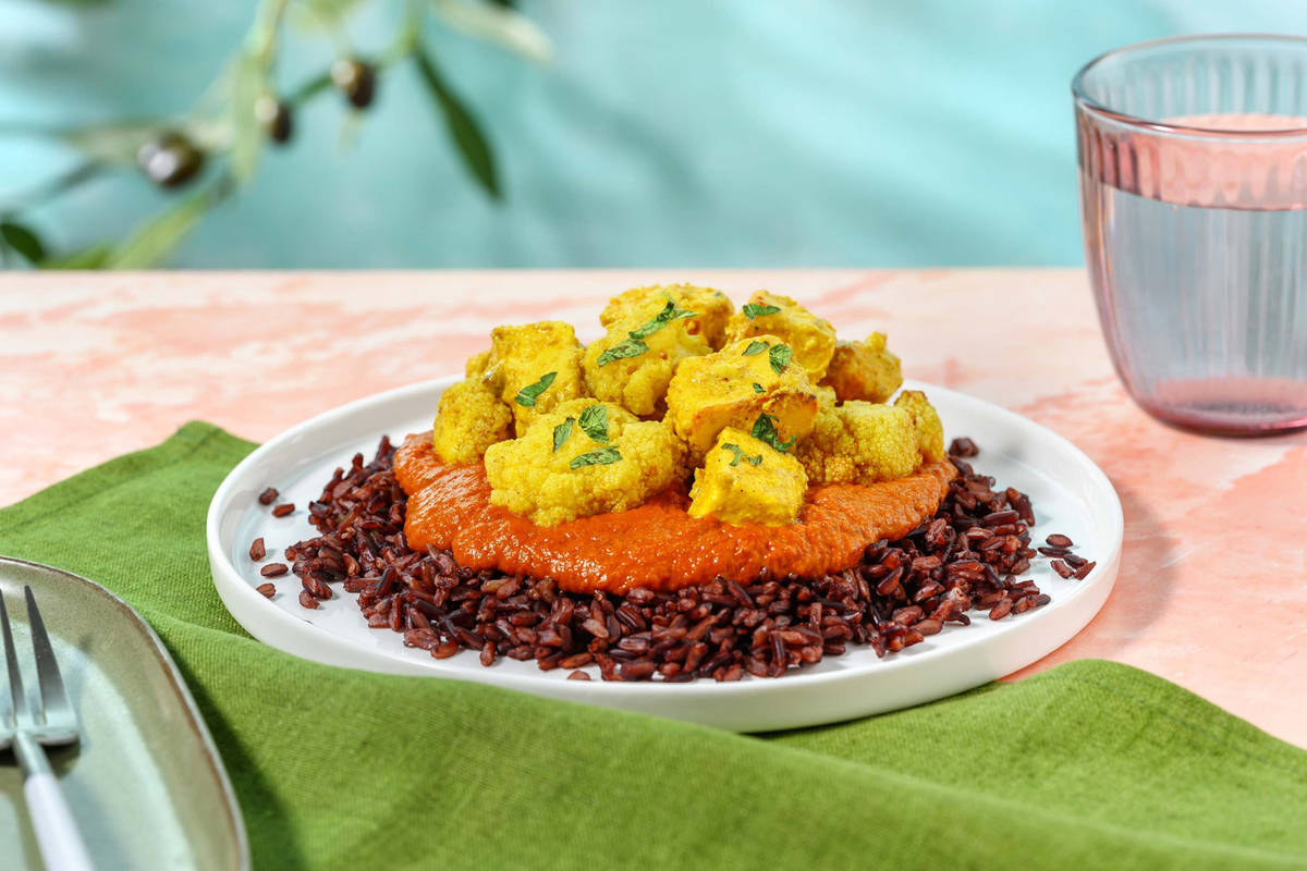 Vegetarische tikka masala met paneer