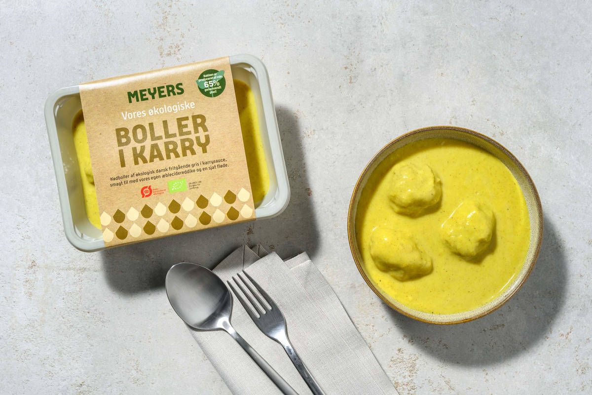 Köttbullar i mild currysås