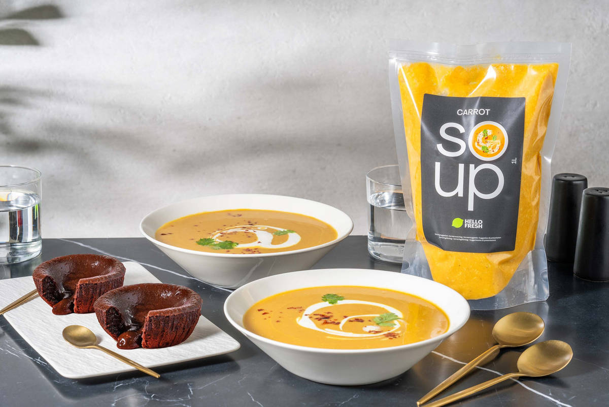 Duo: Morotssoppa och Chokladfondant