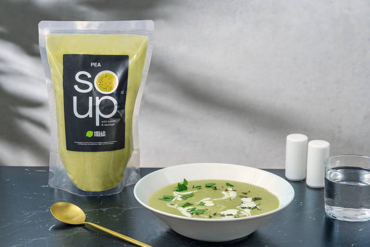 Erbsensuppe mit Bacon