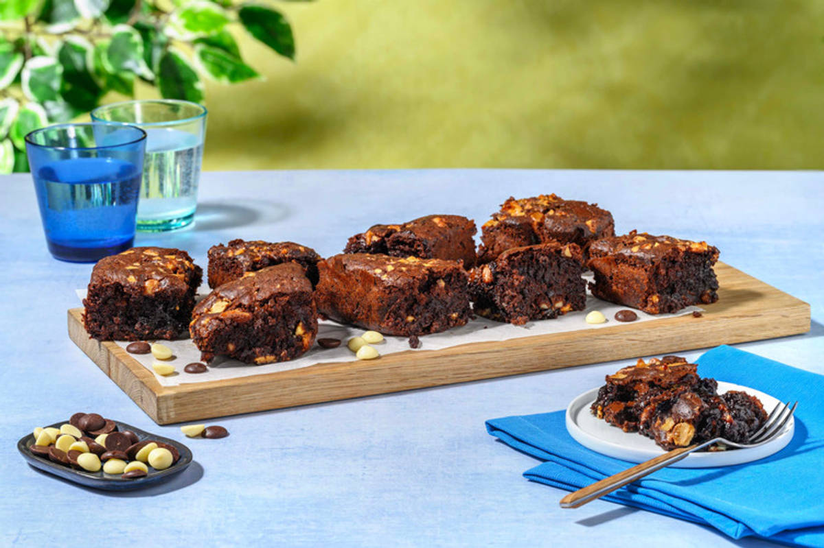 Double chocolate brownies