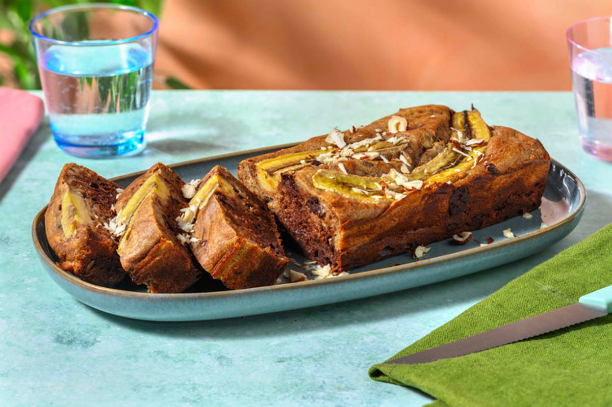 Chocolade-bananenbrood