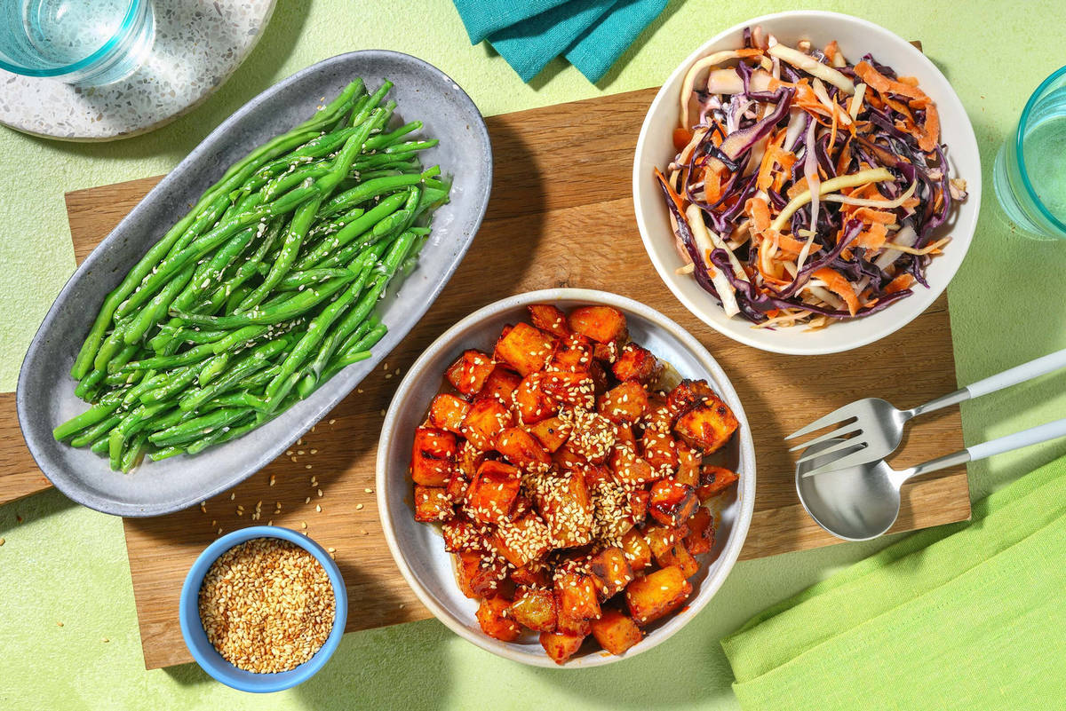 East Asian Style Side Dishes | Honey Gochujang Potatoes