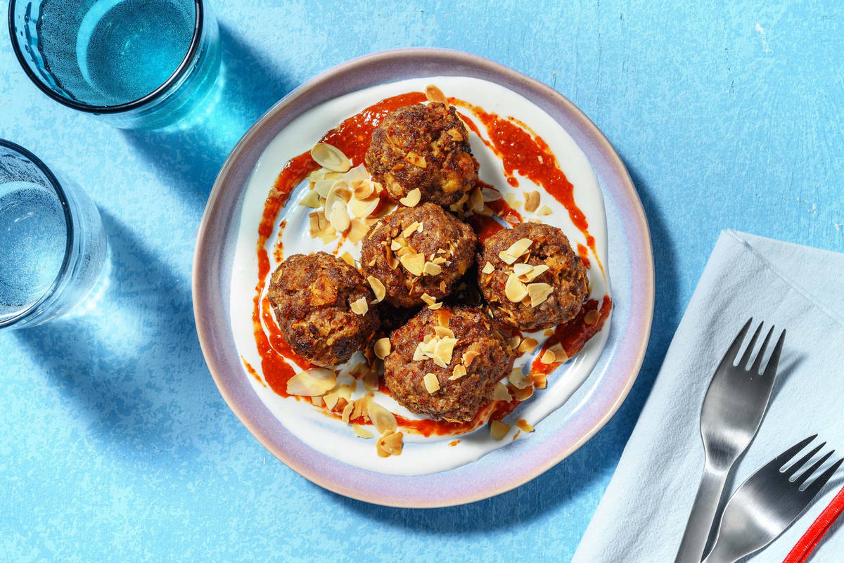 Spiced Harissa and Honey Lamb Meatballs