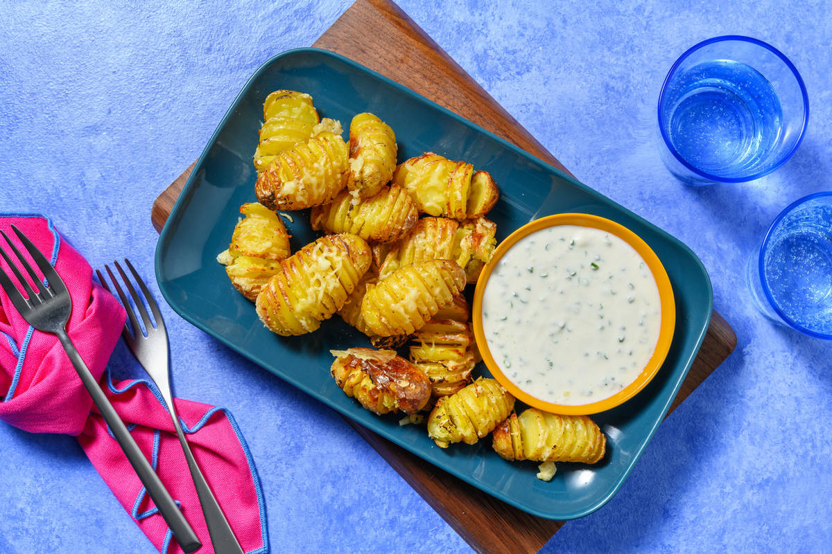 Cheesy Mini Hasselback Potatoes