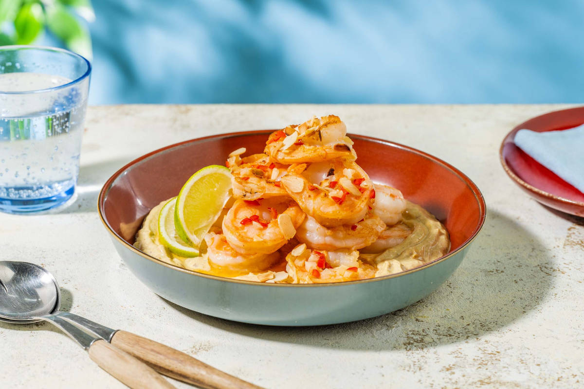 Spiced King Prawns Side Dish on Korma Yoghurt