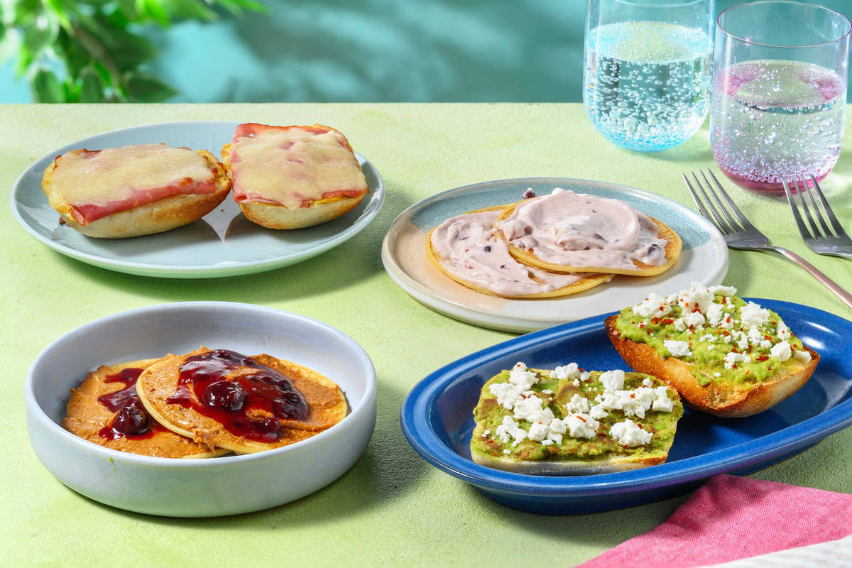 4 Day Breakfast Plan | Serves 2 | Loaded Ciabatta Toast and Pancakes